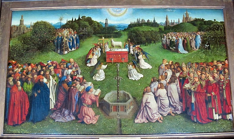 Photo 2 The Adoration of the Mystic Lamb by Jan van Eyck  By I, Sailko, CC BY-SA 3.0, https://commons.wikimedia.org
