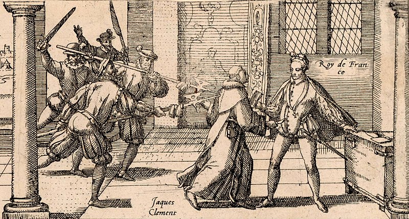 800px-Jacques_Clément murdering Henry III